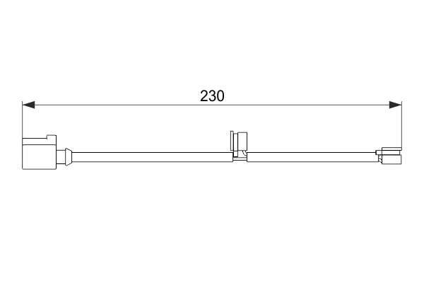 BRAKE SENSOR REAR BOSCH PORSCHE