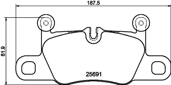 REAR PADS PAGID PORSCHE
