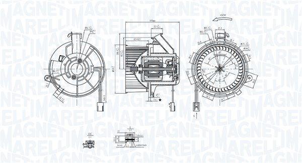 A/C BLOWER MOTOR MAGNETI MARELLI MERC