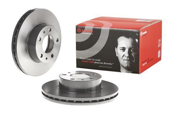 BRAKE DISC FRONT 280MM BREMBO PSA FIAT