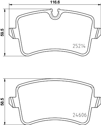 BRAKE PADS REAR PAGID VAG