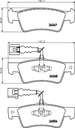 BRAKE PADS REAR WITH SENSOR PAGID VAG