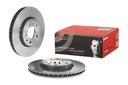 BRAKE DISC FRONT 296MM BREMBO RENAULT