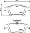 BRAKE PADS REAR PAGID VOLVO