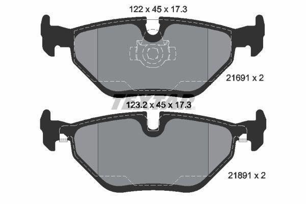 BRAKE PADS REAR TEXTAR BMW
