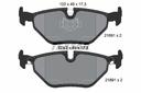 BRAKE PADS REAR TEXTAR BMW