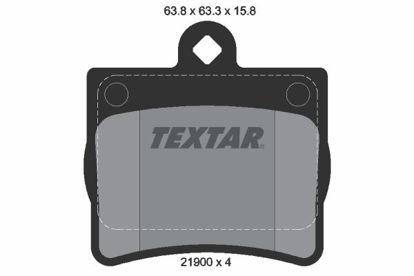 REAR PADS TEXTAR MERC