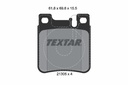 BRAKE PADS REAR TEXTAR MERC
