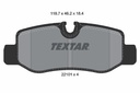 REAR PADS TEXTAR MERC