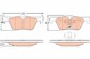 BRAKE PADS REAR TRW BMW