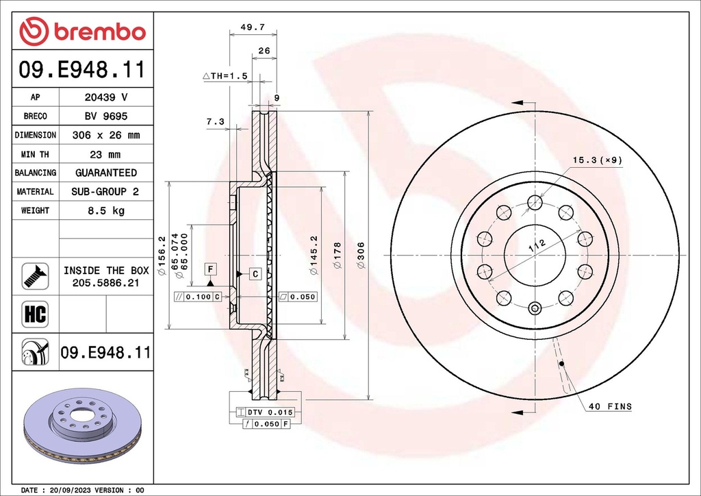 FRONT DISC BREMBO VAG [In prepraration]