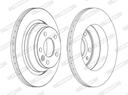 BRAKE DISC REAR 314MM FERODO VAG