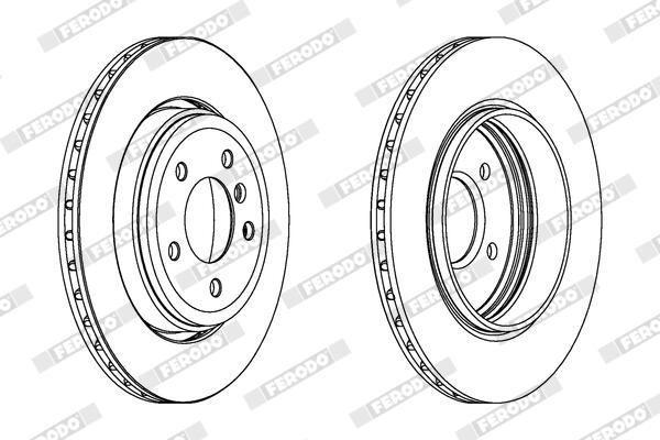 BRAKE DISC REAR 320MM FERODO BMW