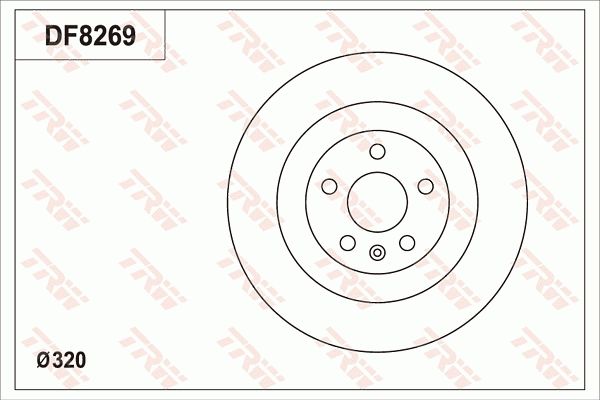 REAR DISC 320MM TRW VOLVO