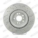 BRAKE DISC FRONT 350MM FERODO MERC (CROSS DRILLED)