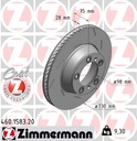 REAR DISC 330MM RH ZIMMERMANN PORSCHE