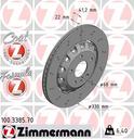 BRAKE DISC REAR 330MM ZIMMERMANN VAG (CROSS DRILLED)