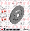 REAR DISC 330MM CROSS DRILLED ZIMMERMANN VAG