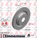 REAR DISC 330MM ZIMMERMANN MERC