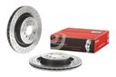 BRAKE DISC REAR 345MM BREMBO MERC (CROSS DRILLED - SLOTTED)
