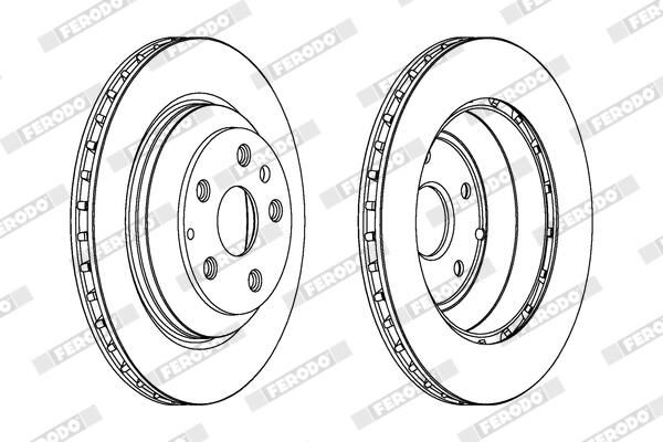 REAR DISC 358MM FERODO VAG
