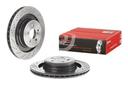 BRAKE DISC REAR 360MM BREMBO MERC (CROSS DRILLED - SLOTTED)
