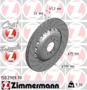 REAR DISC 396MM LH CROSS DRILLED ZIMMERMANN B