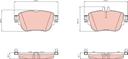 BRAKE PADS REAR TRW MERC