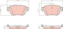 REAR PADS TRW MERC