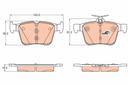 BRAKE PADS REAR TRW VAG