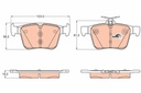REAR PADS TRW VAG