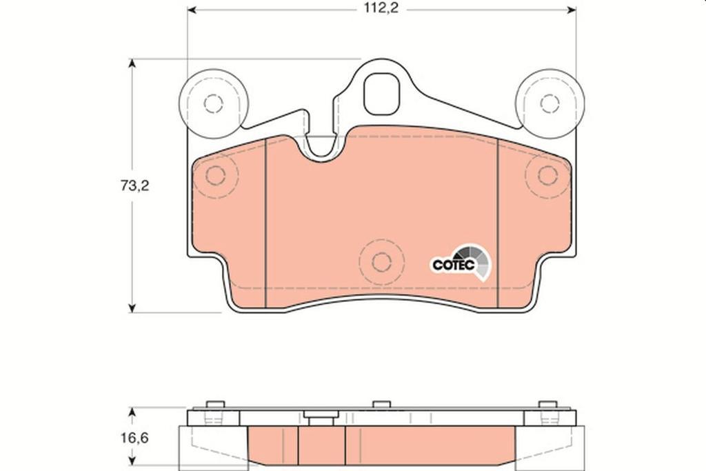 BRAKE PADS REAR TRW VAG