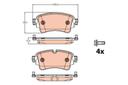 BRAKE PADS REAR TRW VAG