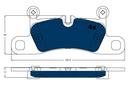 BRAKE PADS REAR TRW VAG (ELECTRIC BLUE)