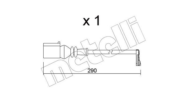 REAR BRAKE SENSOR METELLI VAG