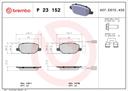 BRAKE PADS REAR WITH SENSOR BREMBO ALFA