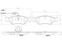 BRAKE PADS REAR WITH SENSOR BREMBO CERAMIC MERC VAG