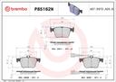 BRAKE PADS REAR WITH SENSOR BREMBO CERAMIC VAG