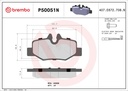 REAR PADS WITH SENSORS BREMBO CERAMIC MERC