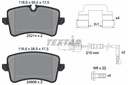 REAR PADS WITH SENSORS TEXTAR VAG