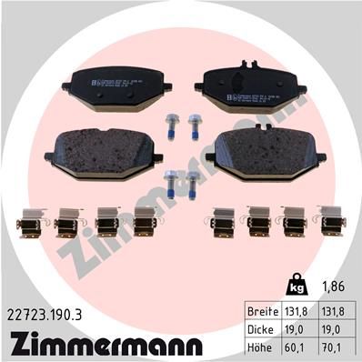 REAR PADS ZIMMERMANN MERC