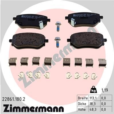 REAR PADS ZIMMERMANN MERC