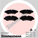 REAR PADS ZIMMERMANN MERC
