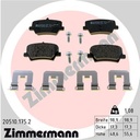 REAR PADS ZIMMERMANN VOLVO