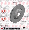 FRONT DISC LH 390MM ZIMMERMANN PORSCHE