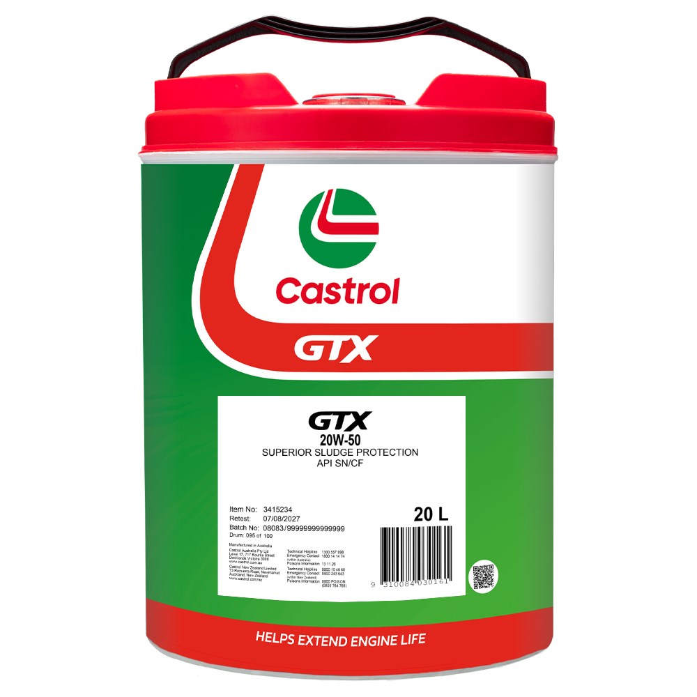 ENGINE OIL 20L 20W50 GTX CASTROL