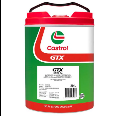 ENGINE OIL 20L 5W30 C4 GTX CASTROL
