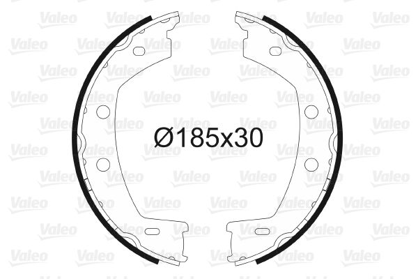 BRAKE SHOE KIT VALEO LAND ROVER