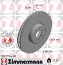 BRAKE DISC FRONT LH 374MM ZIMMERMANN BMW