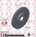 FRONT DISC LH 360MM ZIMMERMANN BMW